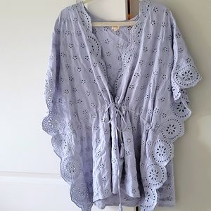Surf Gypsy coverup, periwinkle, size M